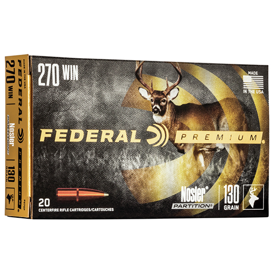 FED VITAL-SHOK 270WIN 130GR PARTITION 20/10 - Ammunition